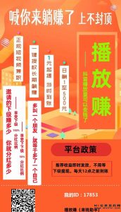 播放赚必备工具,每天自动发布-首码项目网