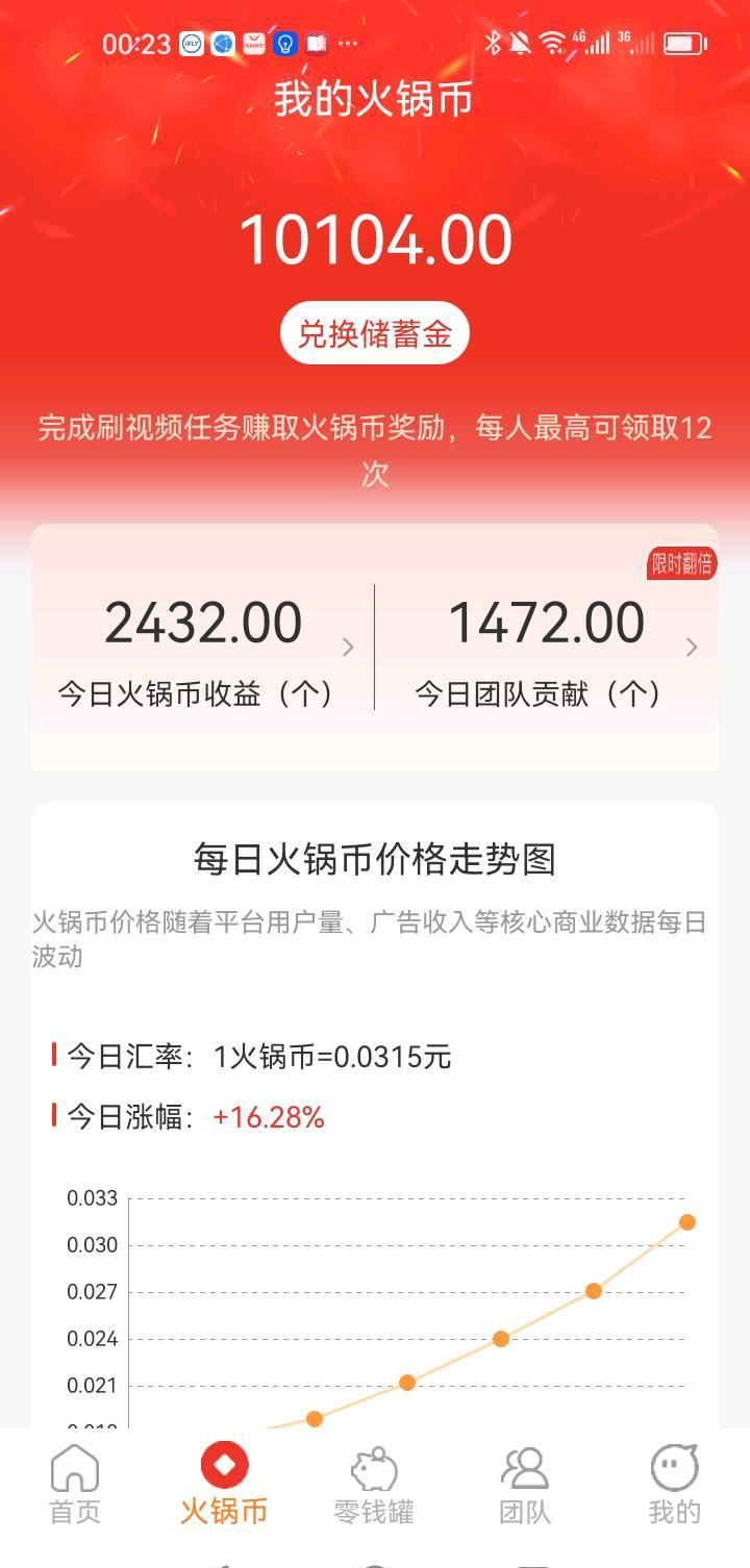 火锅，每日刷一次即可有收益。-首码项目网