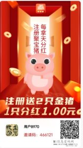 聚宝猪首码，免费零撸，刚上线享永久分宏！-首码项目网