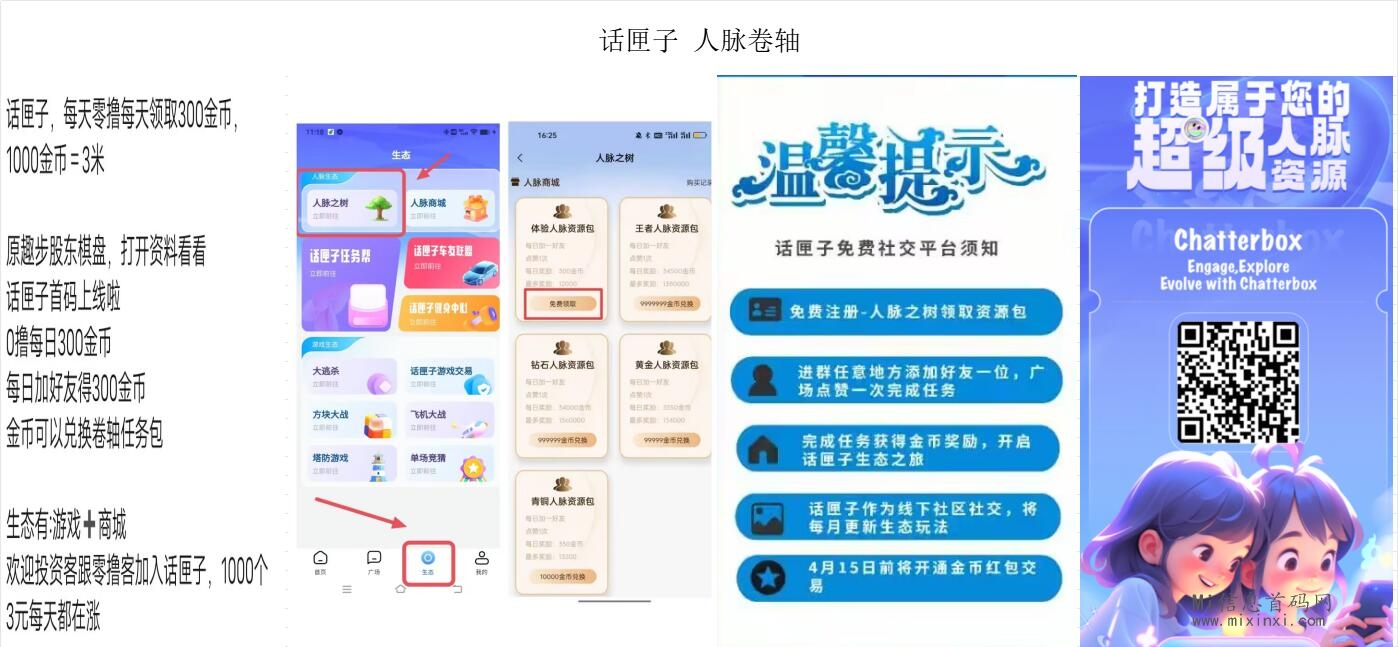 话匣子原趣步生态理念、无广告任务、人脉卷轴-首码项目网