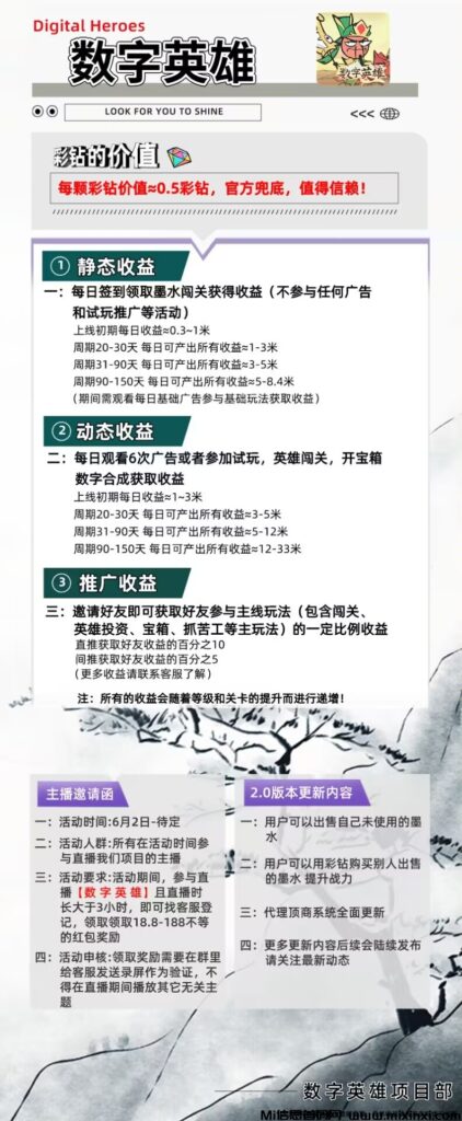 数字英雄 零撸项目 定档6月2日公测-首码项目网