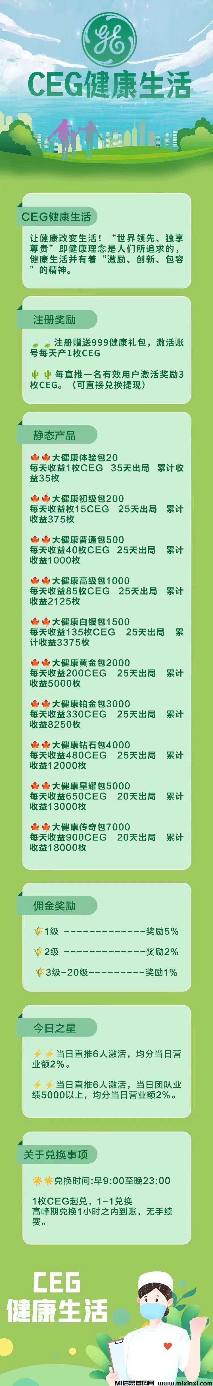 图片[3]-CEG健康生活，自动分佣，收益秒到账，直推奖励，首码刚出一秒-首码项目网