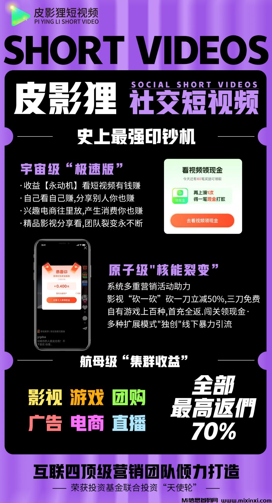 皮影狸短视频，零撸首码，它重新定义了短视频的参与方式，火爆注册中，团队扶持拉满-首码项目网