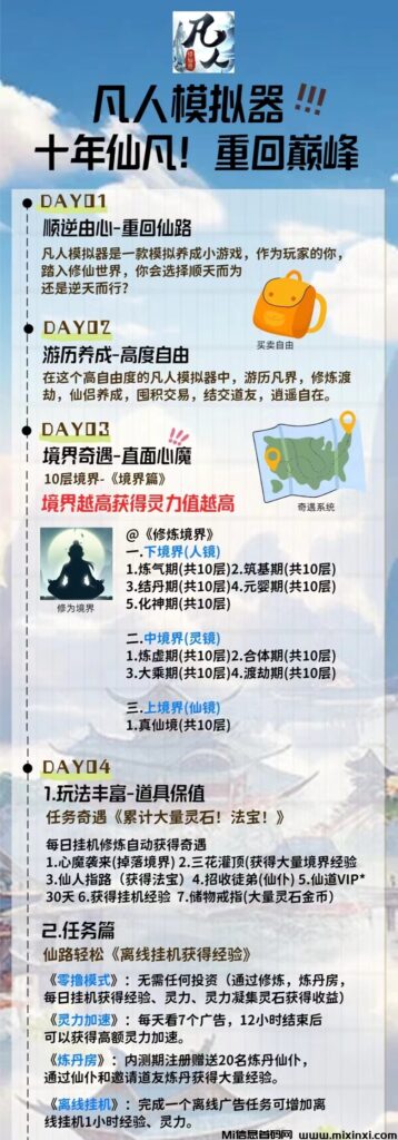 凡人模拟器” 是一款''零撸“充满创新与特色的模拟养成游戏-首码项目网