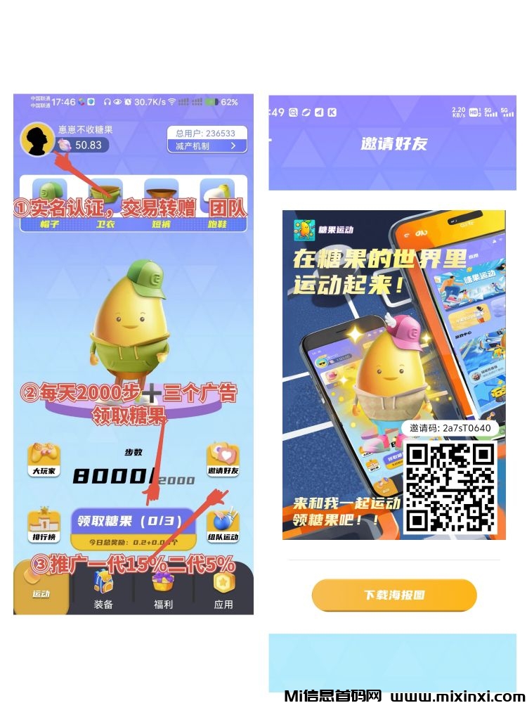 不复投，有糖果就能卖！最舒服的零撸法！6无限收糖果-首码项目网
