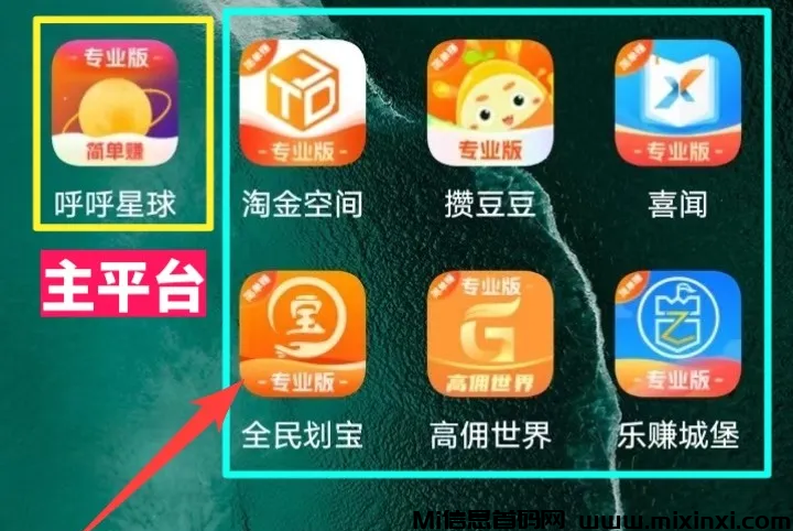 呼呼星球大平台，看广告提米到账快！-首码项目网