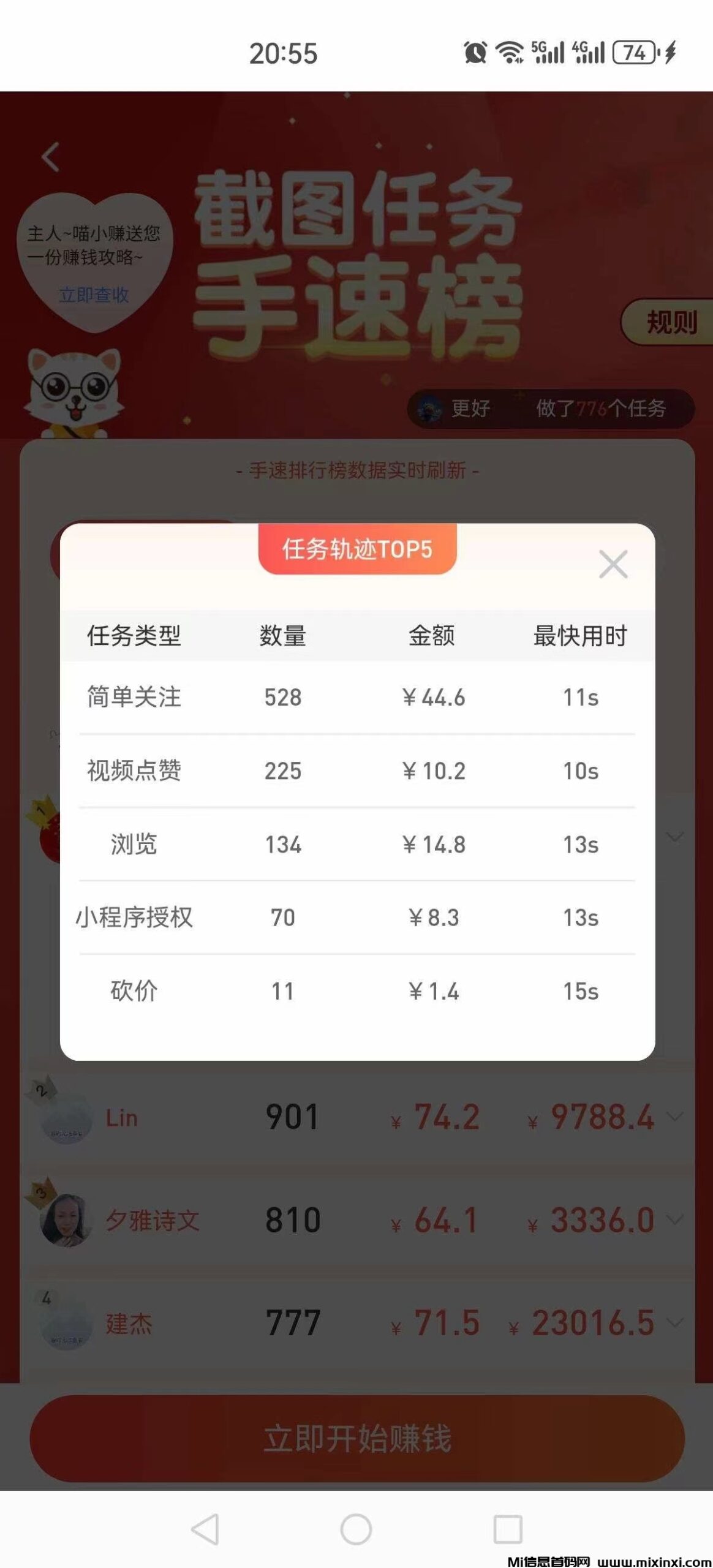 每日赚点：做关注+点赞稳定赚！-首码项目网