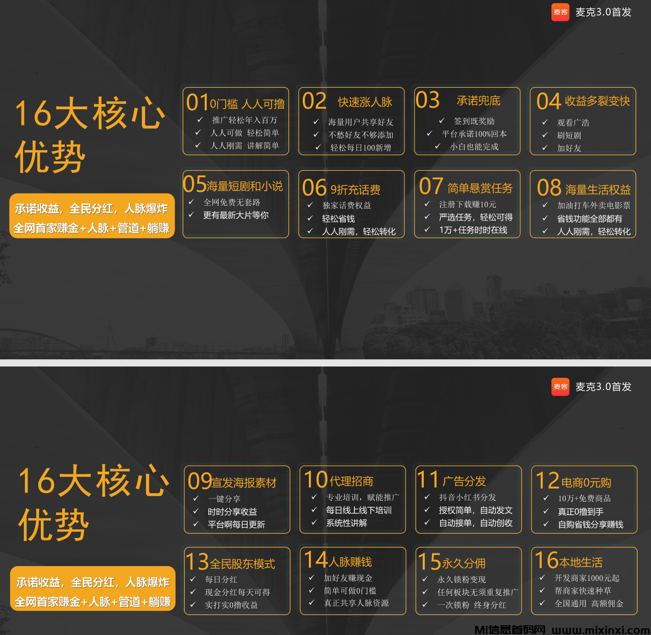 麦客首码对接，全民广告全民分红等你来拿！