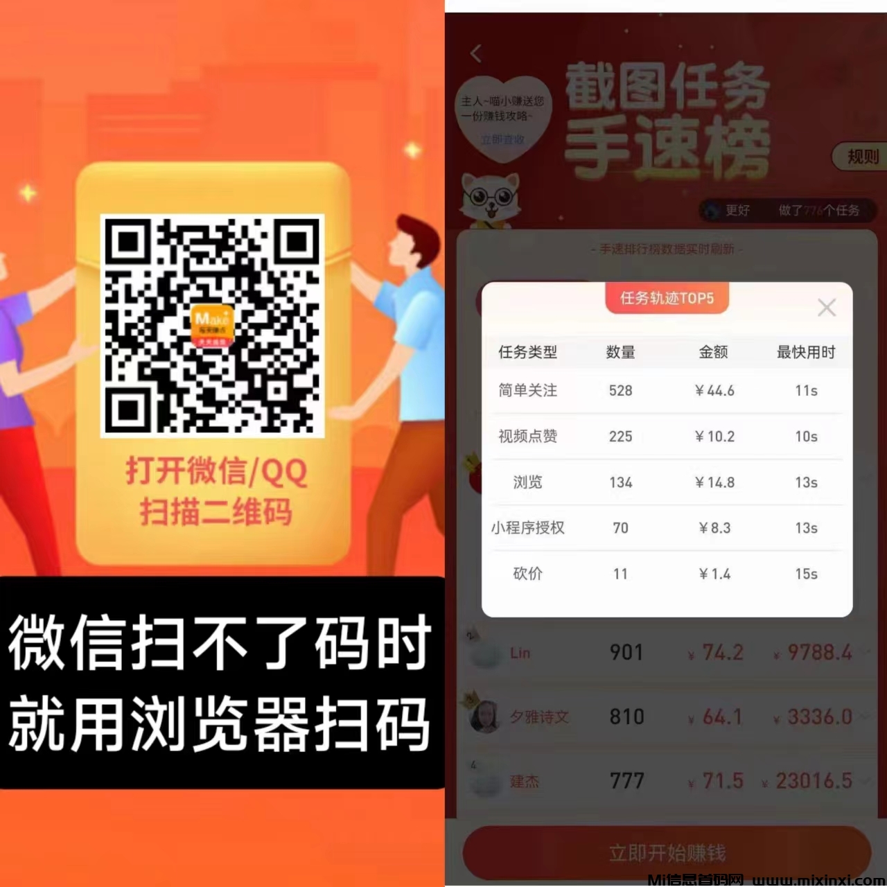每天赚点APP：抖音、快手、小红书点赞关注-首码项目网