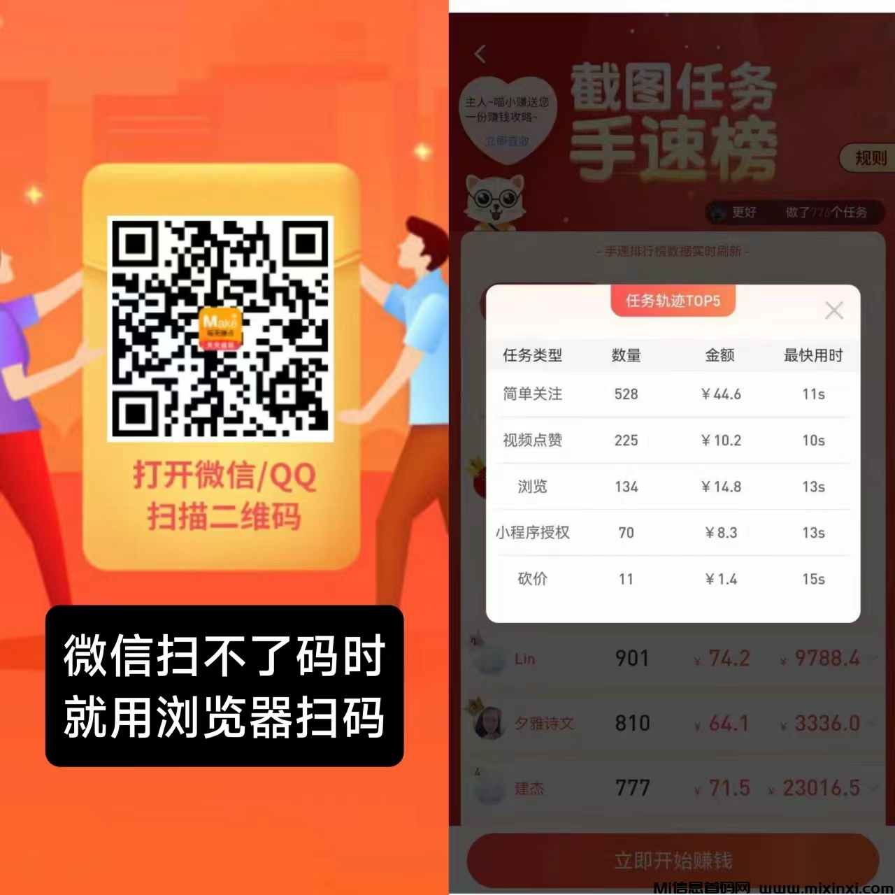 每天赚点APP：抖音、快手、小红书点赞关注简单赚-首码项目网
