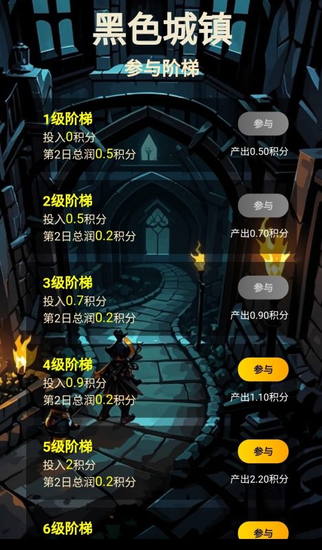 黑色城镇白嫖,爬阶梯模式-首码项目网