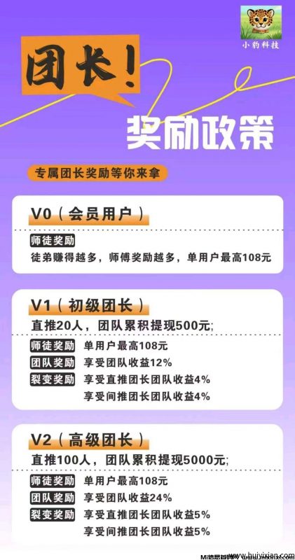 小豹点点APP最新上线:零撸轻松赚,对接开最高团长-首码项目网