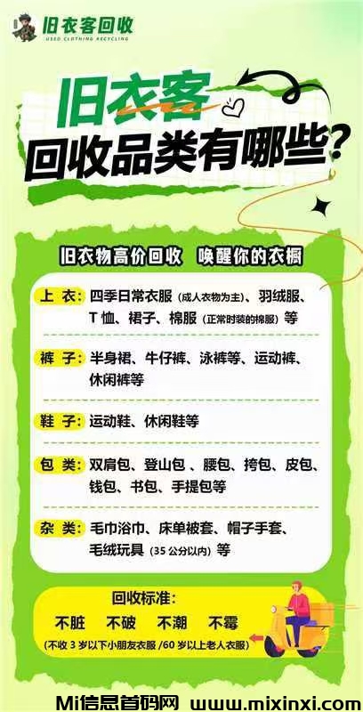旧衣服回收挣钱靠谱吗,轻松代理赚取佣金-首码项目网